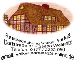 Startseite: Volker Barfuß Reetbedachung